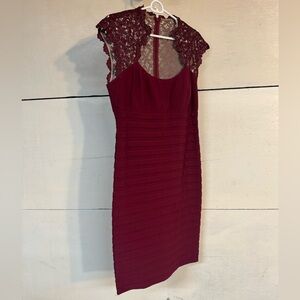 Fancy burgundy dress